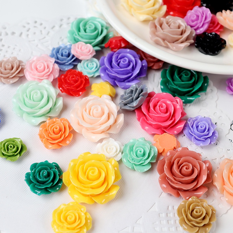 những bông hoa đầy màu sắc Resin phụ kiện dép Crocs charm DIY khóa giày crocs jibbitz Nhựa trang sức Phụ kiện trang trí giày crocs nút trang trí điện thoại di động Nắp đậy / Khung ảnh / Cốc nước / Túi Nguyên liệu làm phụ kiện handmade sáng tạo