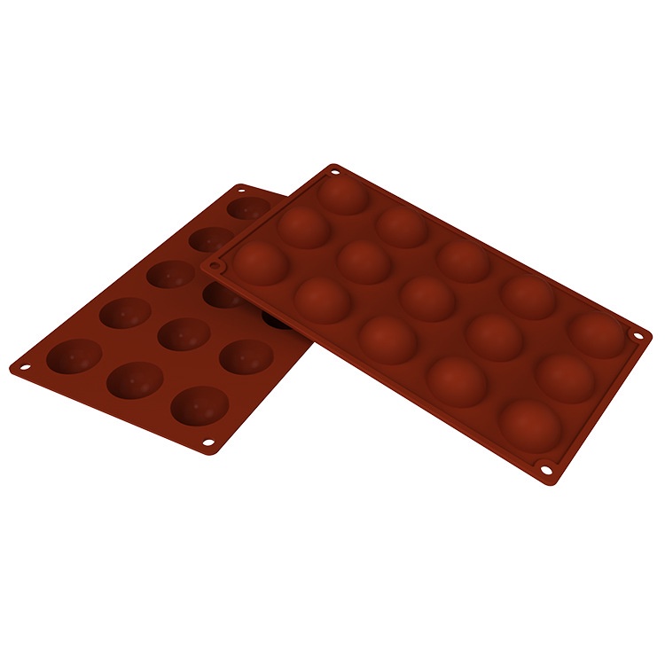 Khuôn silicone làm bánh hình nửa cầu đáng yêu