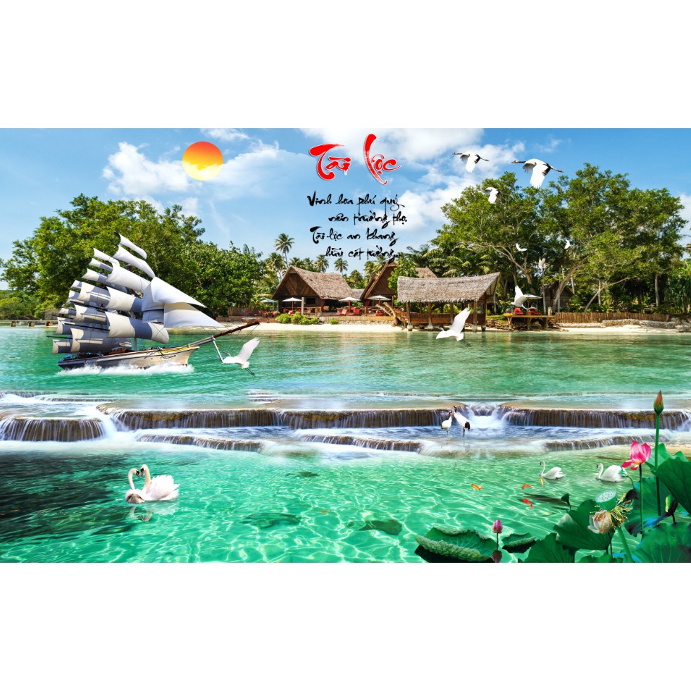 TRANH DÁN TƯỜNG PHONG CẢNH SƠN THỦY