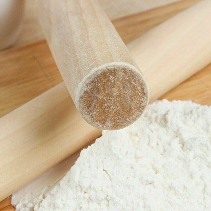 Fedealk Wood Rolling Pin Bread Flour Dough Traditional Non Stick Roller Luxury