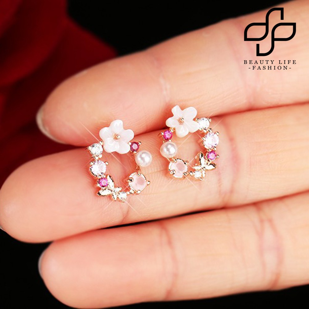 Khuyên Tai Hình Cánh Hoa Thời Trang Cho Nữ