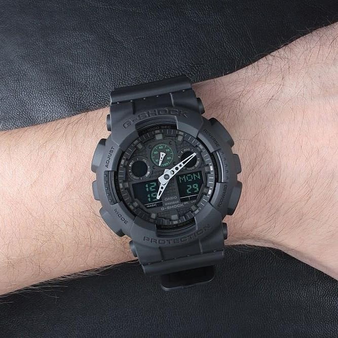 Đồng hồ Casio G-Shock Nam GA-100MB-1A bảo hành chính hãng 5 năm - Pin trọn đời