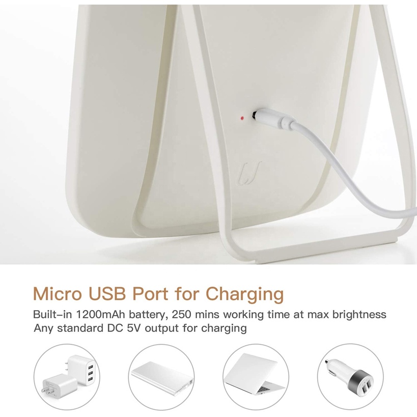 Gương Trang Điểm Xiaomi Jordan &amp; Judy Tích Hợp Đèn LED Siêu Sáng Có Thể Sạc Lại