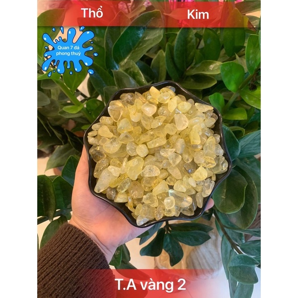 Vụn đá Thach anh Vàng cho thanh tẩy Tarot