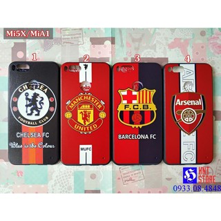 - ốp lưng xiaomi mi5x / mia1 - mẫu hình clb chelsea mu barcelona arsenal --