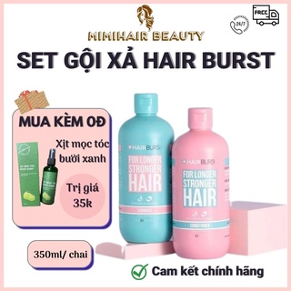 Combo Cặp Dầu Gội Xả HairBurst Chăm Sóc, Kích Thích Mọc Tóc Giúp Tóc Chắc Khỏe 350ml/chai - MiMiHairBeauty