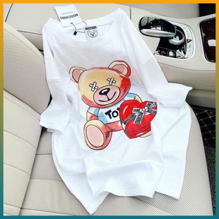 [FREE SHIP] Áo Phông Nữ,Áo Thun Nữ Tay Ngắn Hình Gấu Cute, Hình Gấu Đôi Chất Liệu Cotton Siêu Mát | BigBuy360 - bigbuy360.vn