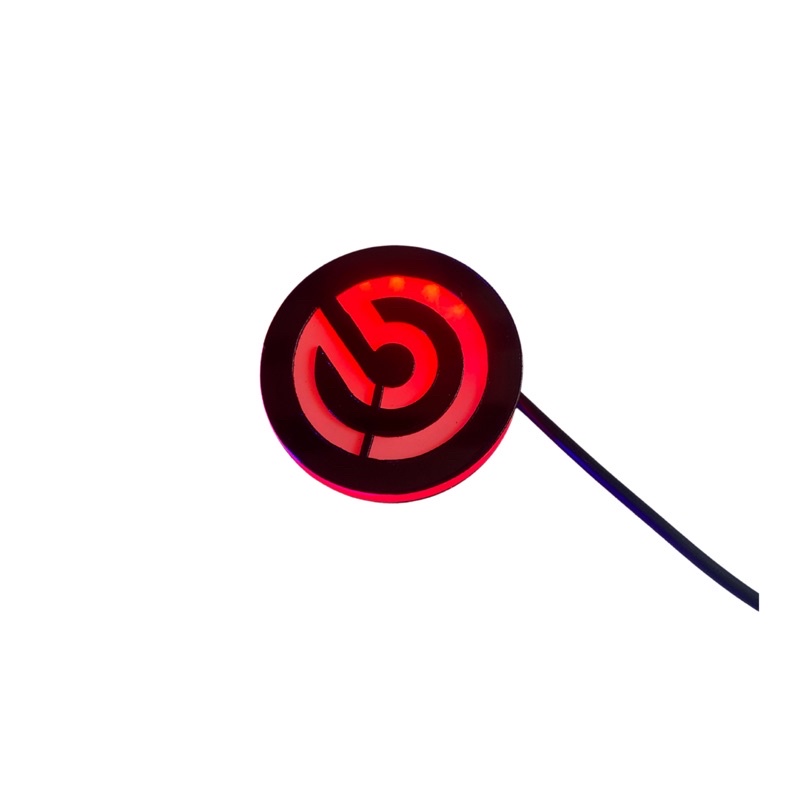 Đèn logo phát sáng mica CNC có led 5cm Honda - Yamaha - Bremboo - Rizoma - Monste