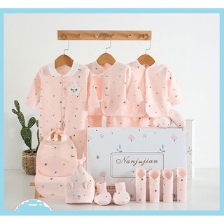 Set đồ sơ sinh cao cấp 22 món siêu đáng yêu cho bé.