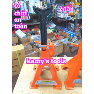 Đội kê 2 tấn, Chân Kê chốt an toàn và lót chân (2 cái/thùng)