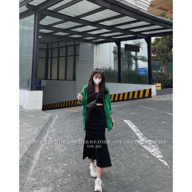 (Ảnh thật) Chân váy đuôi cá chất thun umi cạp cao chun phẳng TSW | BigBuy360 - bigbuy360.vn