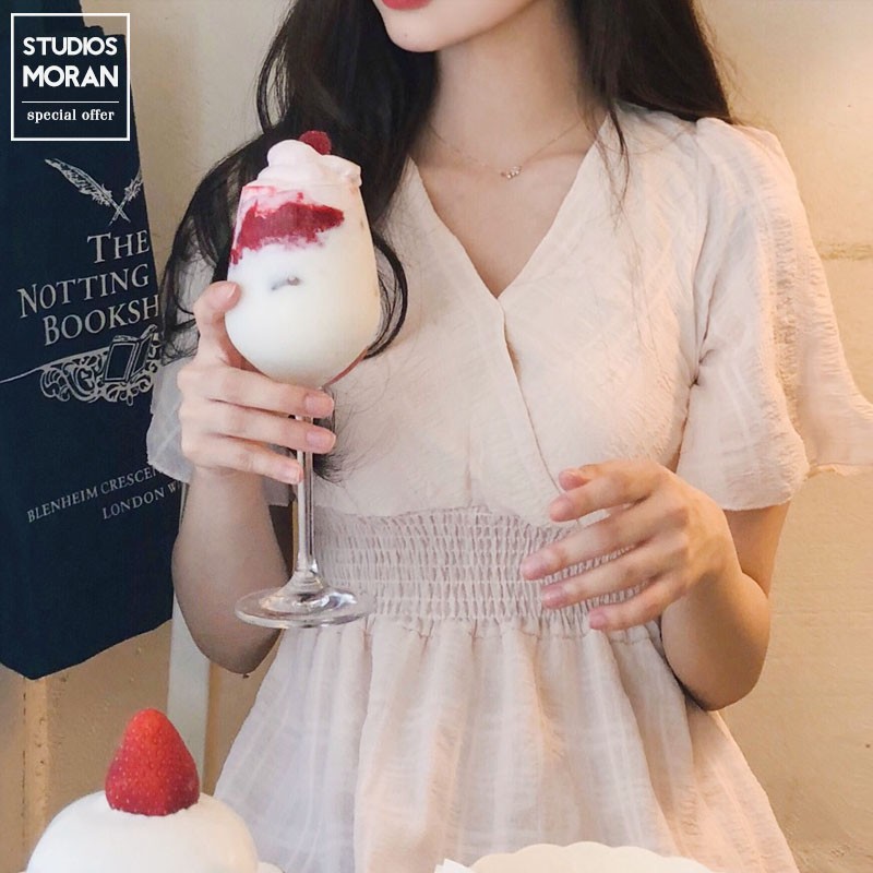 (ORDER) Váy MORAN chun eo dáng xòe Hàn Quốc | BigBuy360 - bigbuy360.vn