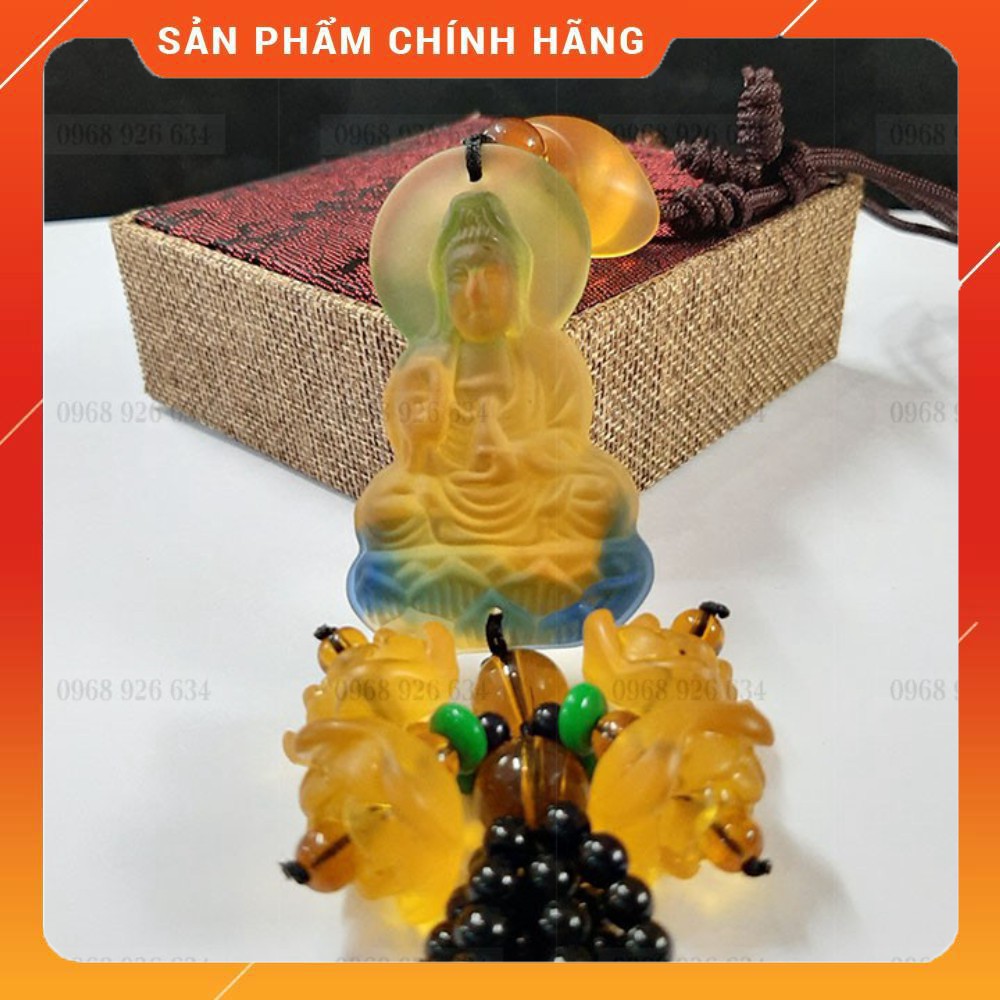 Khánh treo xe ô tô 📌FREESHIP📌Khánh treo ô tô phong thủy Phật Quan Âm vàng / Khánh treo ô tô giá rẻ [Hot]