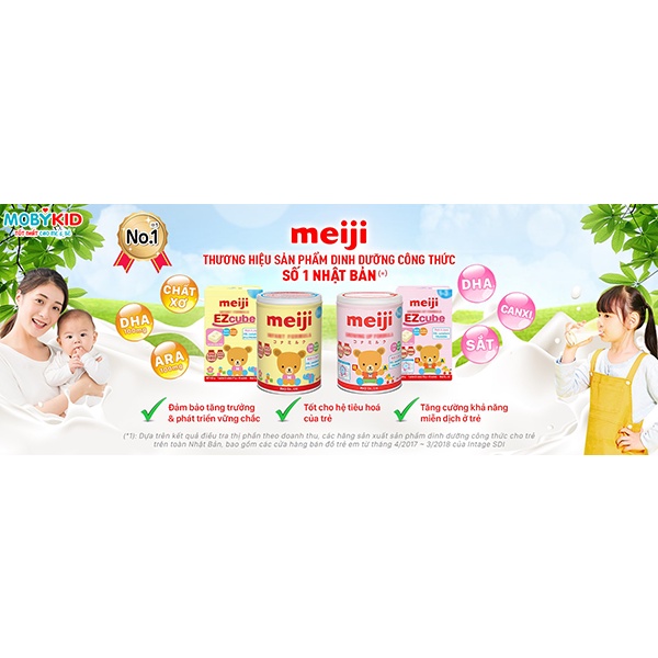Sữa MEIJI số 1-3 Nhập khẩu chính hãng Lon 800g