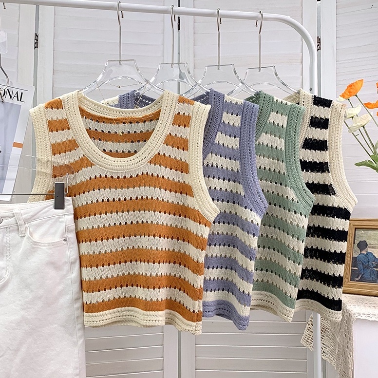 QADCOL  Áo Khoác Ngoài Không Tay Dáng Rộng Thiết Kế Mới Thời Trang Dành Cho Mùa Hè