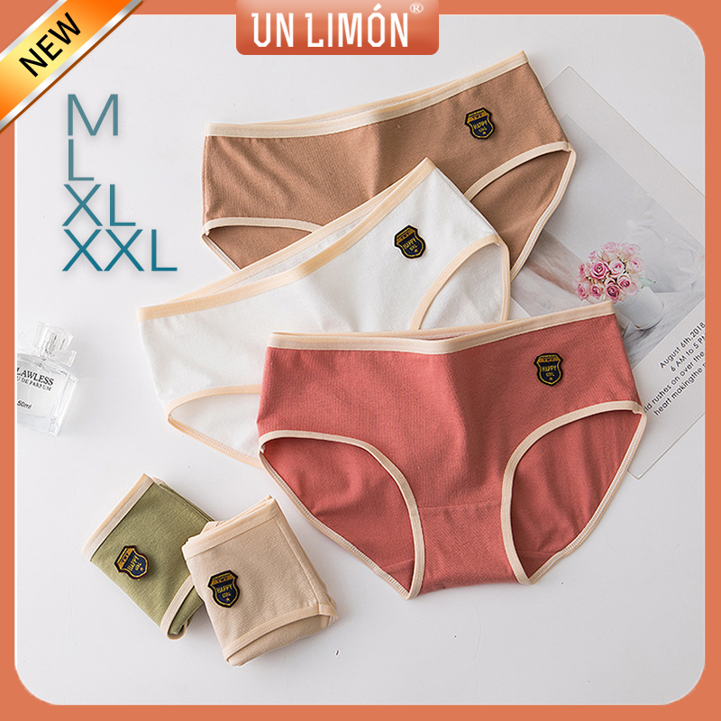 Quần lót cotton thoải mái thoáng khí UNLIMON thời trang cho nữ size M~XXL | BigBuy360 - bigbuy360.vn