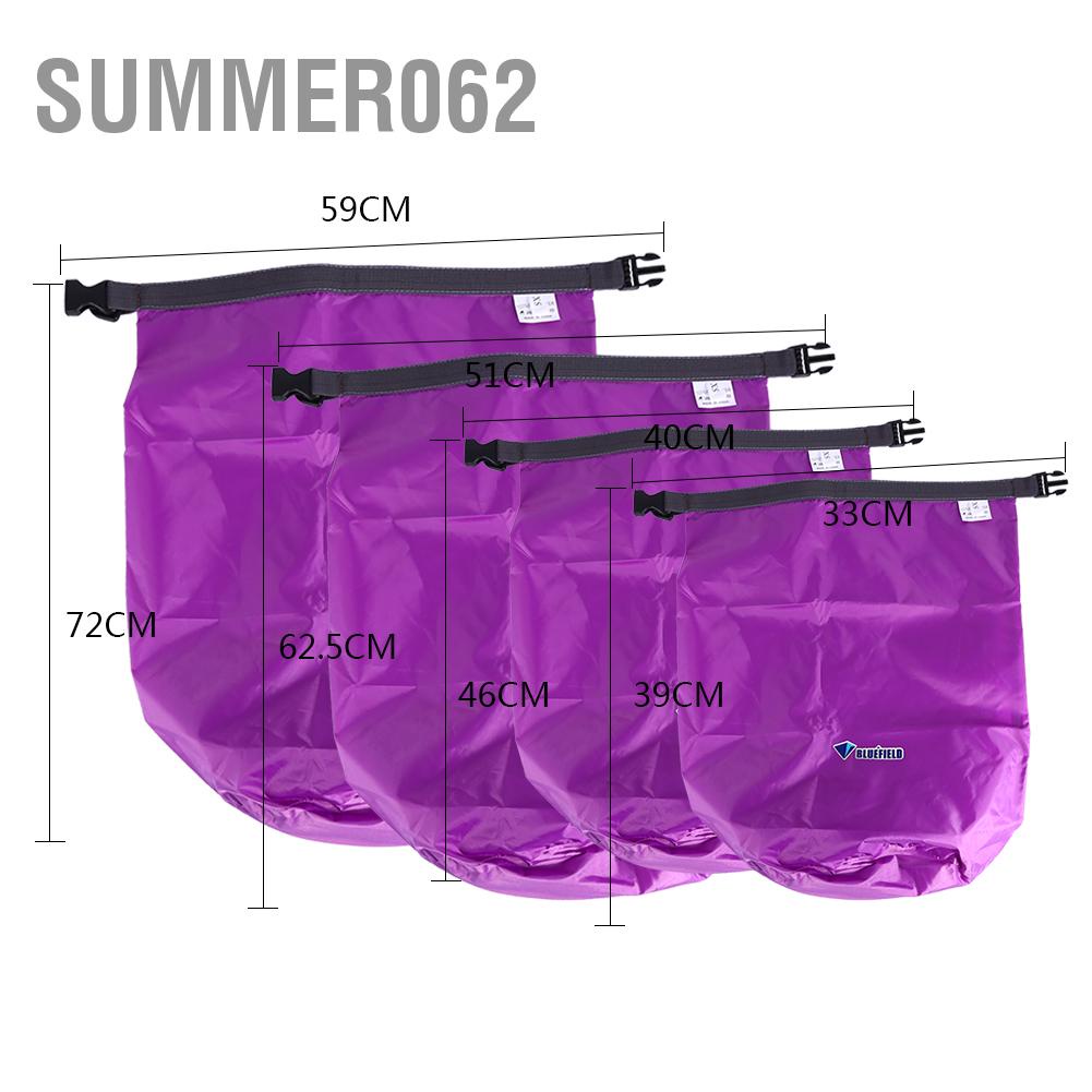 [Hàng Sẵn] 3 Màu 10/20/40 / 70L Túi lưu trữ chống thấm nước di động để đi bộ đường dài Bơi lội Cắm trại nổi 【Summer062】
