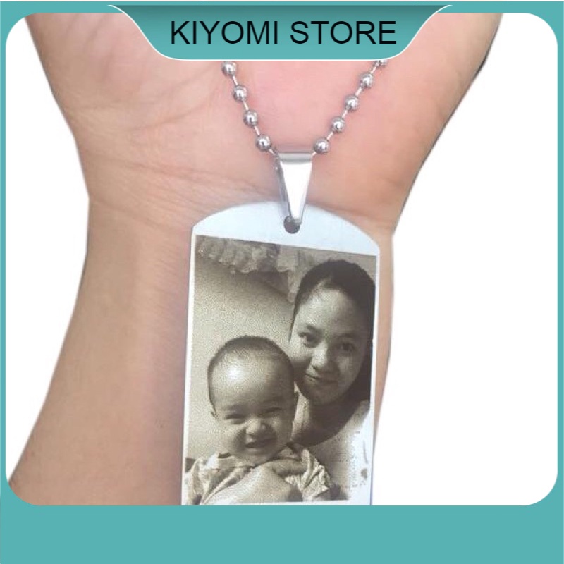 Dây Chuyền Thẻ Bài Dogtag Khắc Theo Yêu Cầu Bằng Thép Không Gỉ Bảo Hành Trọn Đời KIYOMI STORE