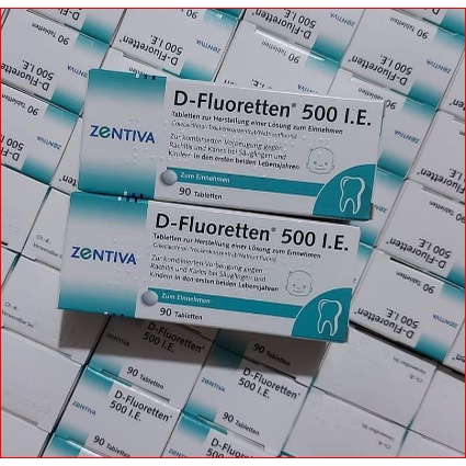 Vitamin D Fluoretten 500 IE hộp 90 viên của Đức