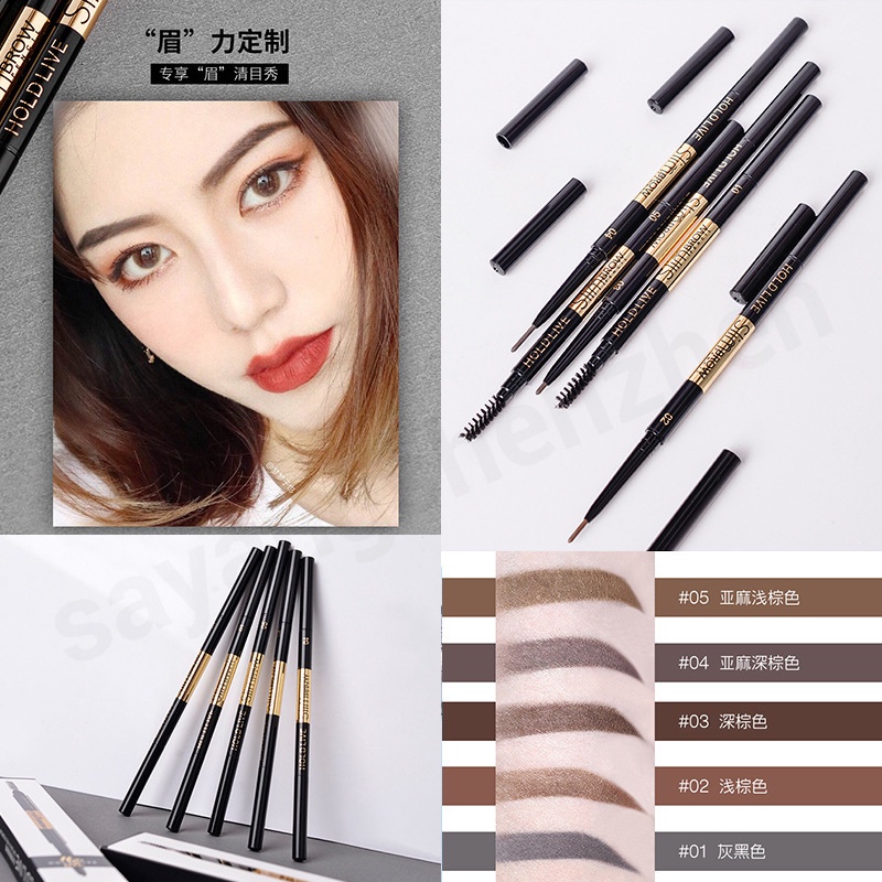 [Có sẵn] Chì kẻ mày Hold Live Slim Brow HL229 màu sắc tự nhiên, dễ lên màu và bám lâu nội địa trung chính hãng