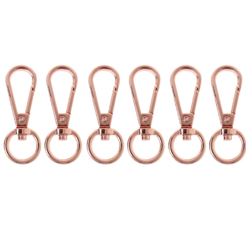 Set 6 khuyên gắn móc khóa bằng thép không gỉ chuyên dụng dành cho túi xách
