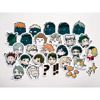 Bộ 40 sticker Haikyu!! size 3 cm - LLD056 (ảnh thật tự chụp)