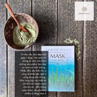 Bột tảo biển Lemon mask Handmade ( tặng kèm quà )
