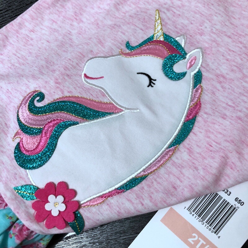 Bộ quần áo bé gái RE 2-7 tuổi  Sét đồ bé gái cotton mềm xuất dư 0222