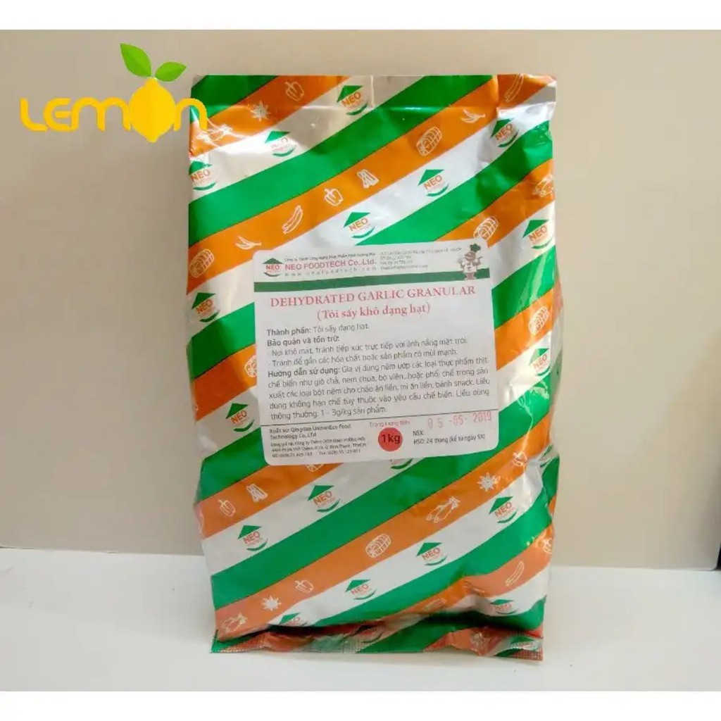 1Kg Bột tỏi sấy khô dạng hạt nguyên chất 100%