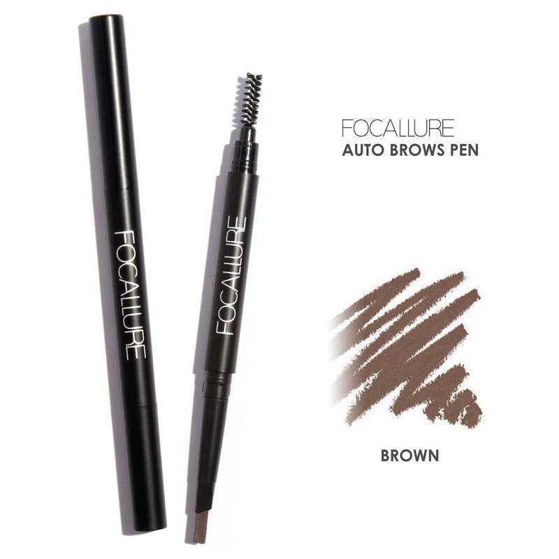 Bộ mỹ phẩm 5 món trang điểm FOCALLURE gồm phấn phủ + bút kẻ mắt + chì kẻ mày + phấn bắt sáng 200g