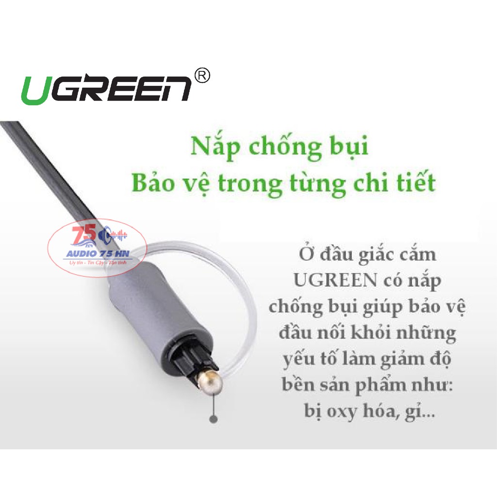 {Chính hãng} Dây audio quang (Toslink, Optical) UGREEN AV122 dài từ 1M đến 3M