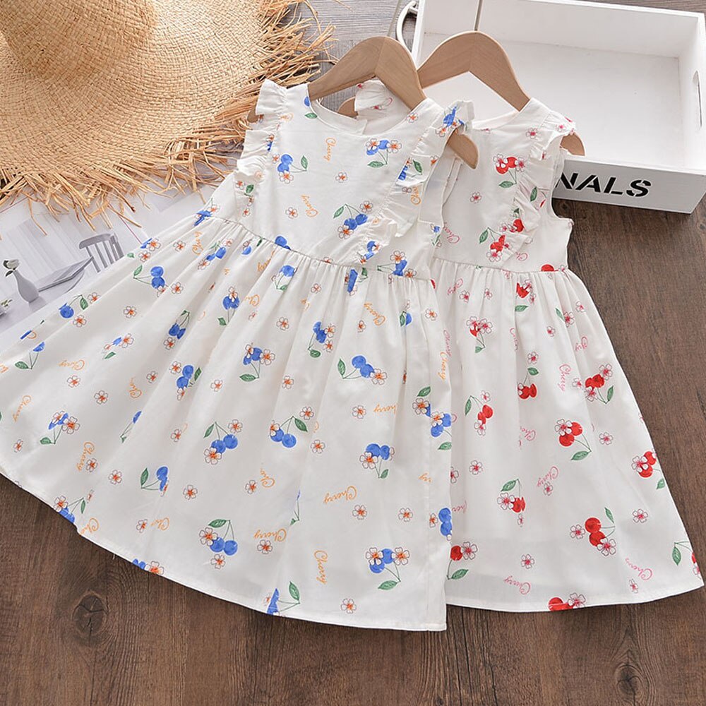 BEAR LEADER Đầm Công Chúa Họa Tiết Hoa Thời Trang Mùa Hè Xinh Xắn Cho Bé Gái