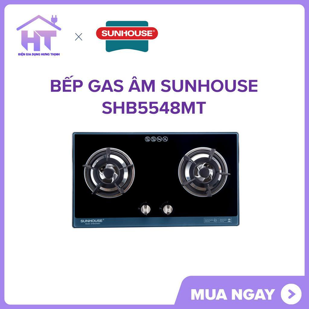 Bếp gas âm Sunhouse SHB5548MT mới , tiết kiệm gas, có Đầu hâm Dễ vệ sinh, Đánh lửa IC nhanh, nhẹ