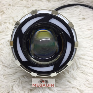Đèn pha led bi cầu mắt quỷ 7 màu (pha mắt cú)