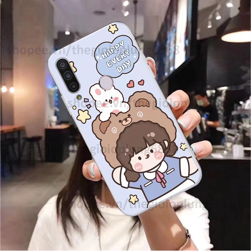 Ốp Vsmart Joy 3 / Joy3 in hình caro gấu vịt cute dễ thương, đầy đáng yêu