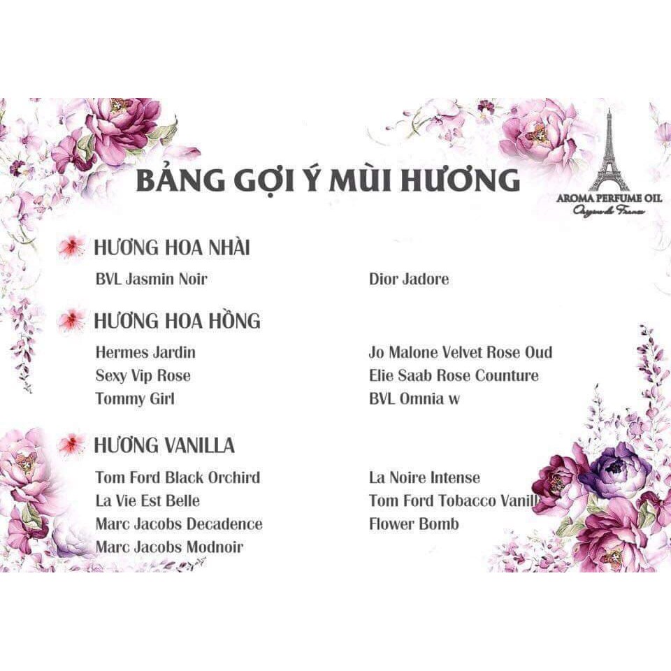 Tinh Dầu Nước Hoa Pháp Amanda Mẫu Thử Vial 1.5ml Các Hãng, Sang Trọng , Ngọt Ngào , Quyến Rũ | Thế Giới Skin Care