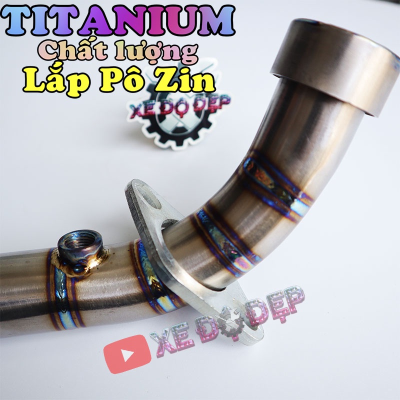 Cổ Pô Titan Lắp Pô Zin Winner Sonic 150 *Titan thật