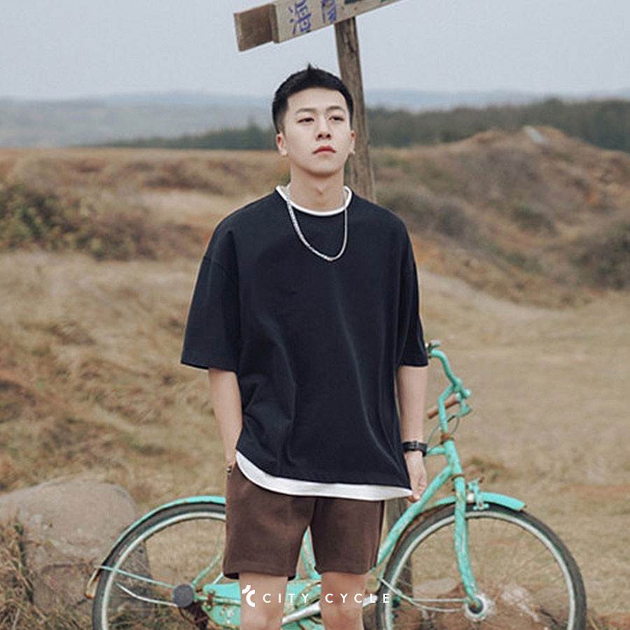 Áo thun nam nữ Layer trắng City Cycle - Áo thun cộc tay Unisex form rộng Local Brand | BigBuy360 - bigbuy360.vn