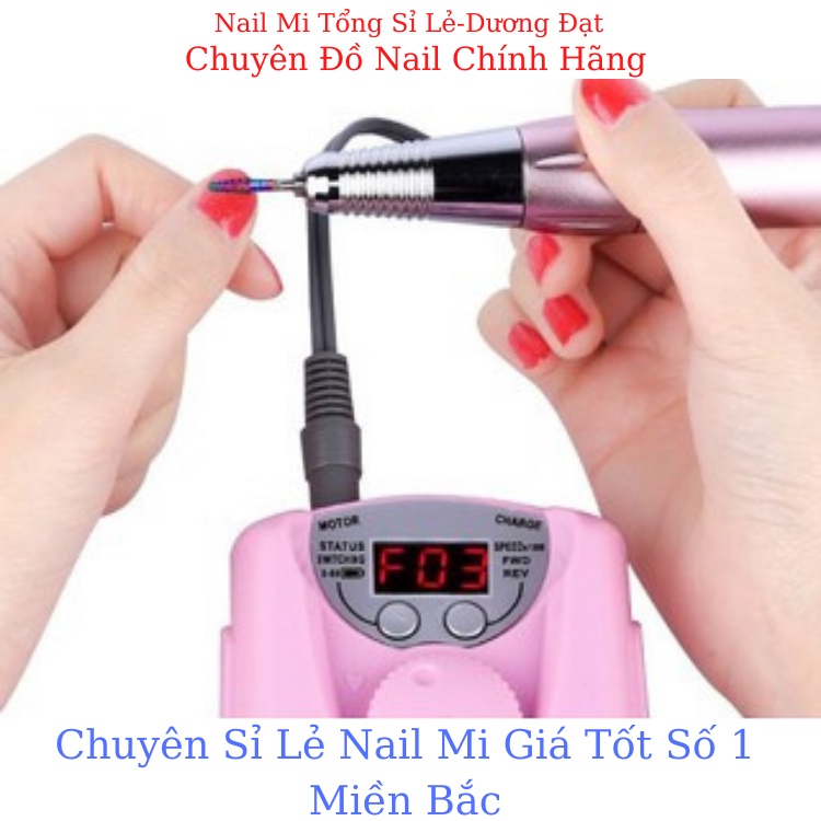 [HÀNG CHÍNH HÃNG] máy mài móng tích điện en 101,mài siêu êm-Nail Mi Tổng Sỉ Lẻ