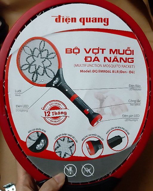 Bộ Vợt Muỗi Đa Năng Điện Quang ( KÉO HÌNH CHỌN MÀU )