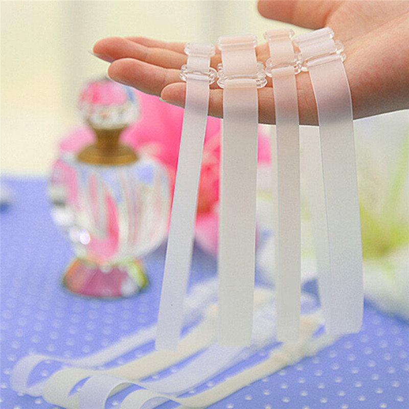 Bộ 2 Cặp Dây Áo Ngực Bằng Silicon Trong Suốt Cao Cấp