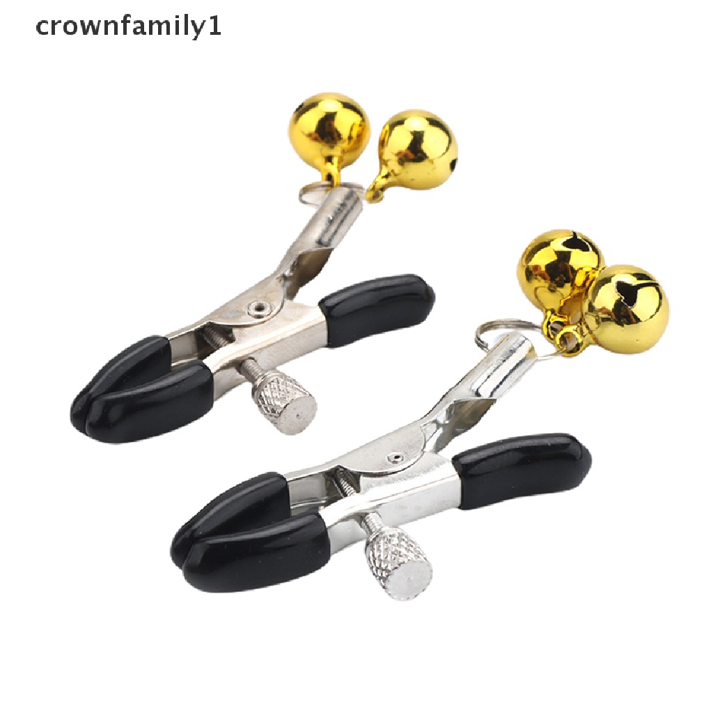 [crownfamily1] Sản Phẩm Kẹp Núm Vú Bdsm Bondage Bằng Kim Loại Có Dây Xích Kim Loại Cho Nữ