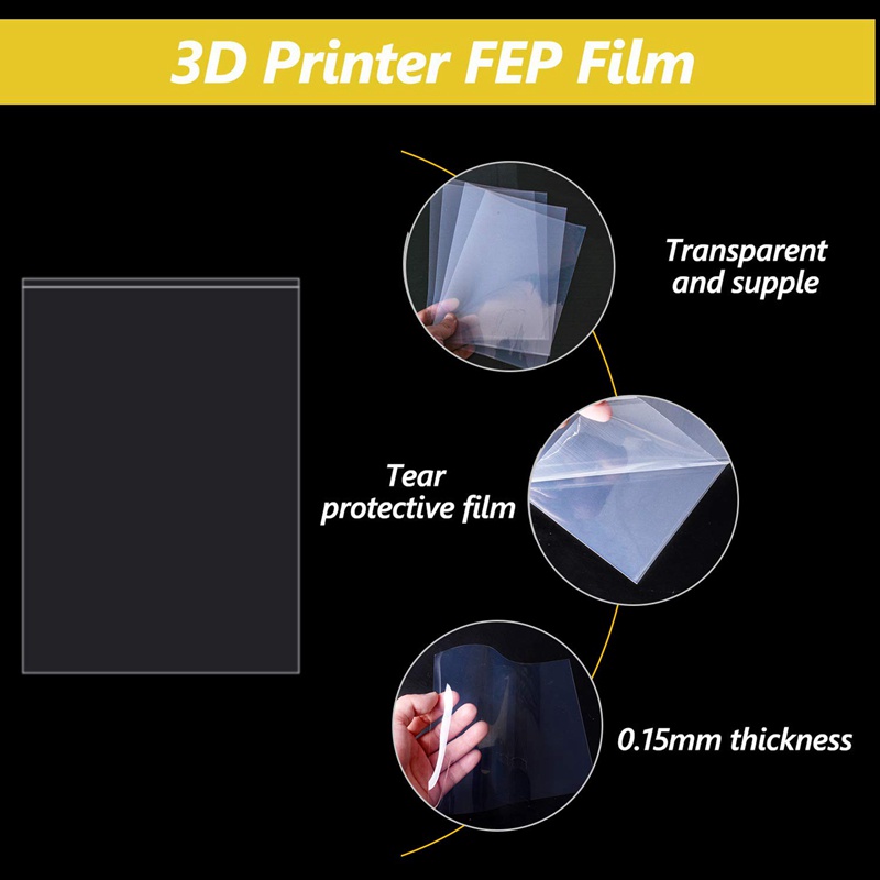 Set 3 Tấm Film FEP 200X140X0.15 mm Cho Máy In 3D