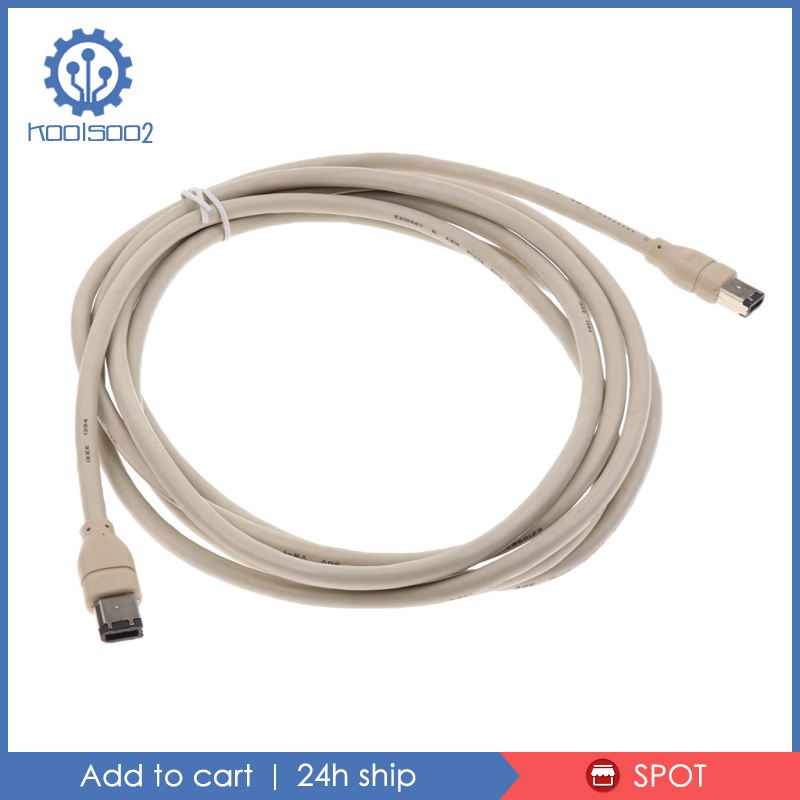Cáp Lửa Koolsoo2 1394 6 Pin Sang 6Pin DV-OUT Máy Quay 3Meter Màu Xám