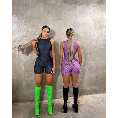 Đồ Bơi Một Mảnh Họa Tiết Fendiskims Kardashian