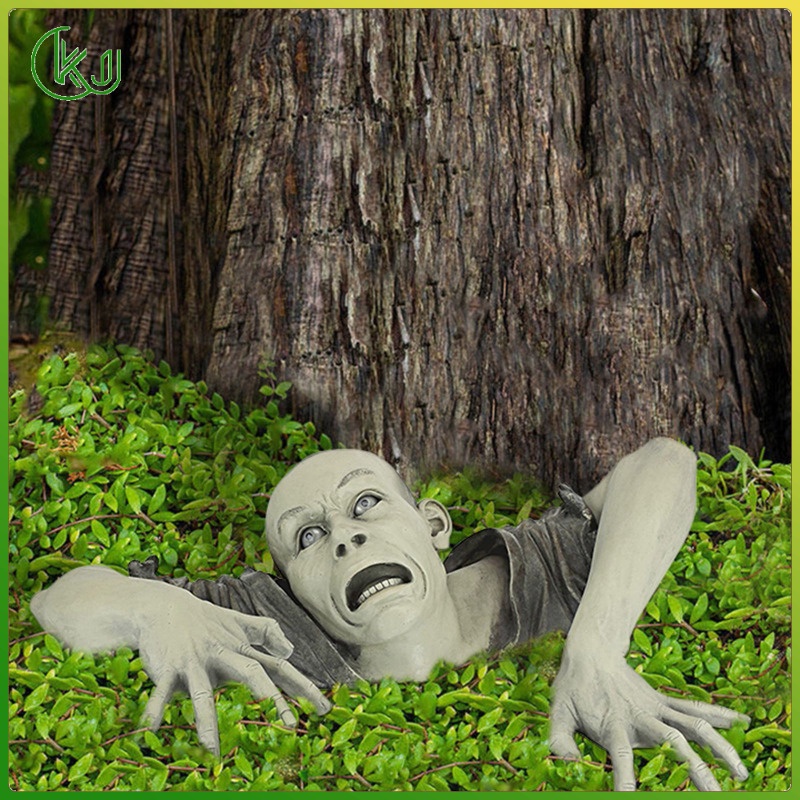 The Zombie of Montclaire Moors Statue Garden Resin Sculpture Outdoor Decoration, Garden Lawn Backyard Statue