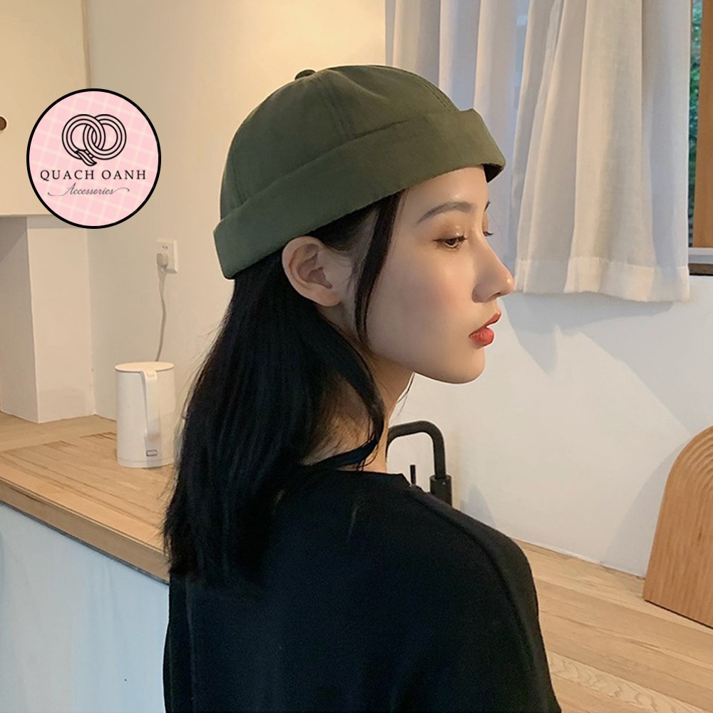 Mũ quả dưa địa chủ beanie không vành hình con cá – MU61