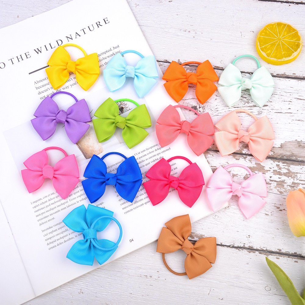 KIDSBOWS Băng Đô Nơ Màu Trơn Cho Bé