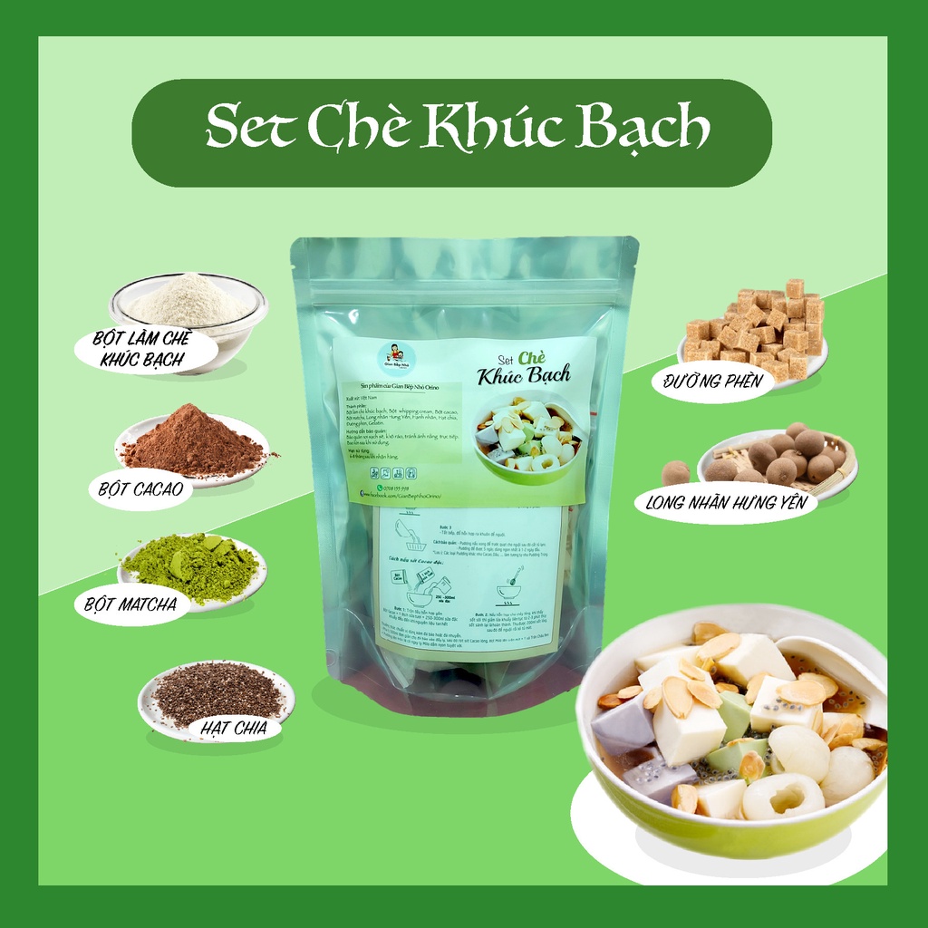 SET NẤU CHÈ KHÚC BẠCH THƠM NGON ( 20 CHÉN)