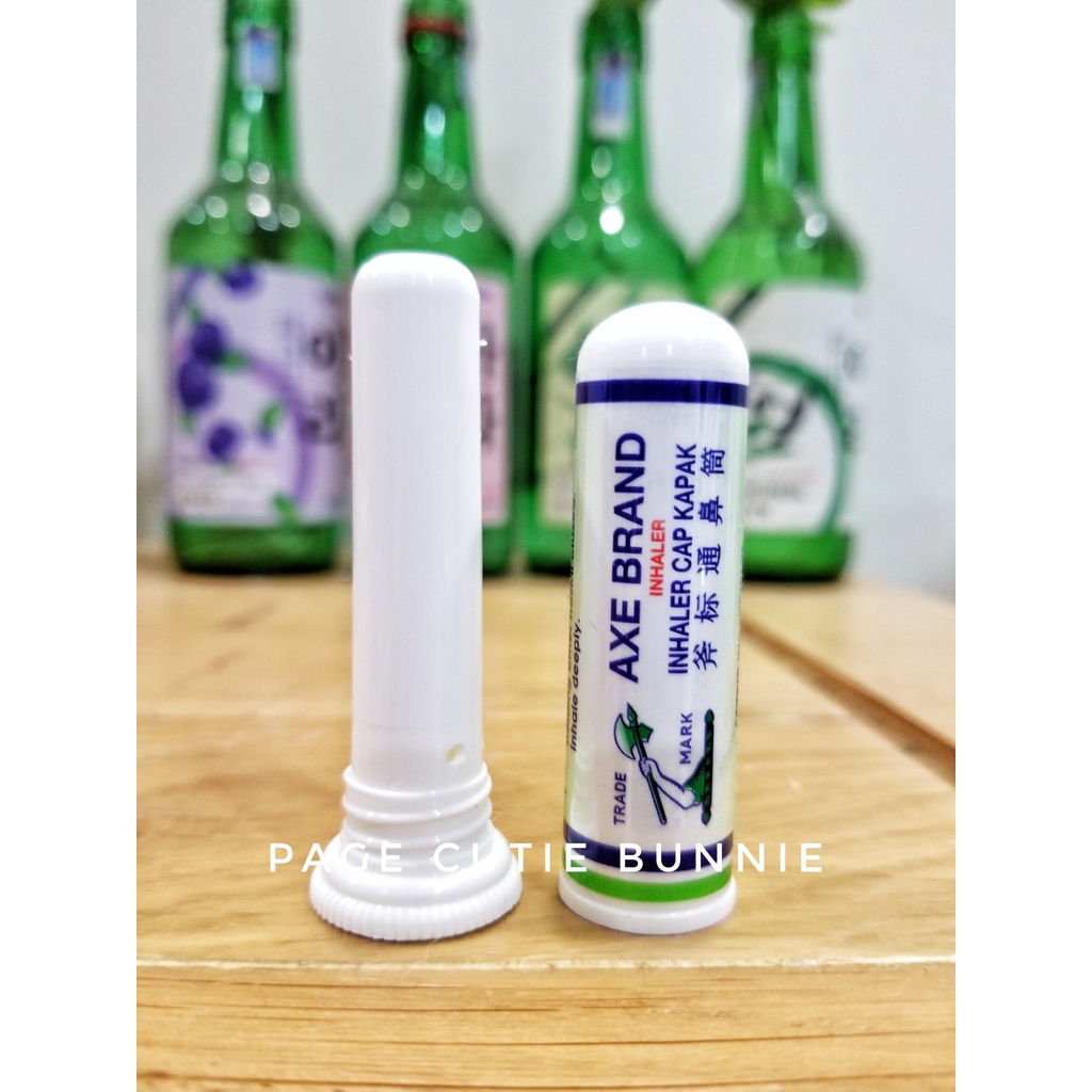 Ống hít thông mũi hiệu Cây Búa / Nasal Inhaler Axe Brand / Hít giảm nghẹt mũi / Dầu gió Singapore